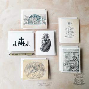 Holy Family Notecard Set of 6 or 12 cards Sale Online Online