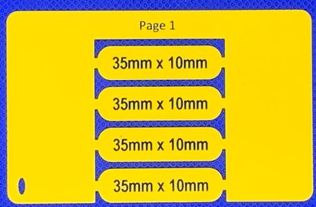 Cable Tag 35 x 10 PVC Unslotted Yellow (200) Online