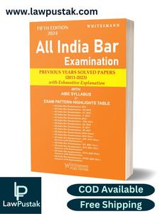 All India Bar Examination Previous Year Solved Papers (2011-2023) Fifth Edition 2024 - Whitesmann Publishing Visit Cheap Pice