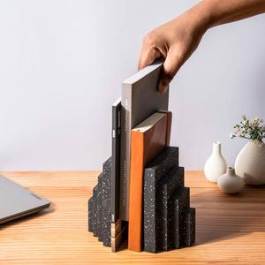 Accordion Bookends, Set of 2 - Speckled Black Low Shipping Cheap Pice