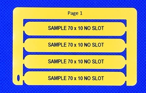 Cable Tag 70 x 10 PVC Unslotted Yellow (200) Buy Cheap Footlocker Pictures