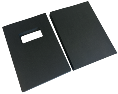 A4 Black Leathergrain Embossed Binding Covers Window Cut-out & Plain (200) Cheapest Cheap Online