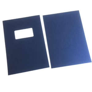 A4 Blue Leathergrain Embossed Binding Report Covers With Window (1000) Cheapest For Sale