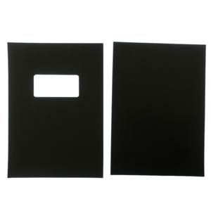 A4 Black Linen Binding Report Covers Window Cut-out & Plain (100) Buy Authentic Online