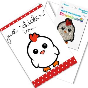 Just Chicken In Greeting Card Fashion Style Online