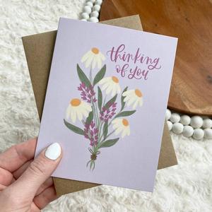 "Thinking of You" Greeting Card Finishline