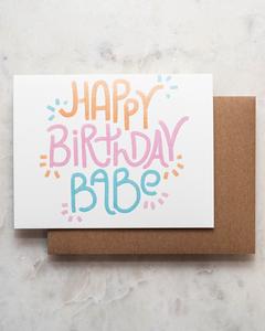 Birthday Babe Greeting Card Sale Low Shipping Fee