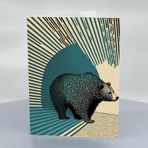 Lonely Bear 5x7 Greeting Card with Envelope Factory Outlet Cheap Pice