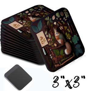 Leaf Collection Square Magnet 3 Inch Cheap Tumblr