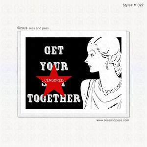 Get Your Sh*t Together Encouragement Love Card - Mature For Sale Cheap Pice From China