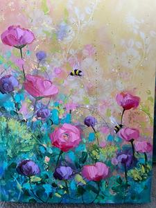Bumbling Among the Flowers (Print or Card) Clearance Best Place