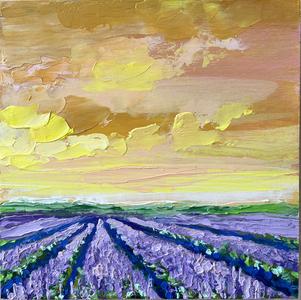 Lavender Fields III 8x8 Clearance Best Seller