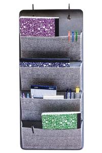 Elegant Wonders 4 Pocket Fabric Wall Organizer for House, Closet Storage and Office with Wall Mount Or for Hanging Over The Door Or Cubicle. WallPockets Accessory by EW. [Gray] For Cheap Pice