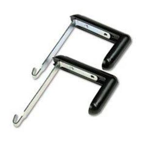 * Adjustable Cubicle Hangers for 1 1/2 to 3 Inch Panels, Aluminum/Black, Nicekicks Online