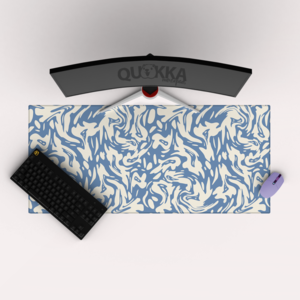 Abstract Shapes Blue and White Mousepad Deskmat Outlet Reliable