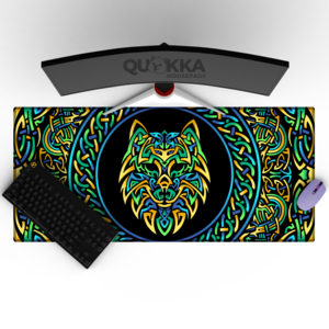Celtic Wolf Circle Design Mousepad Deskmat Buy Cheap Pre Order