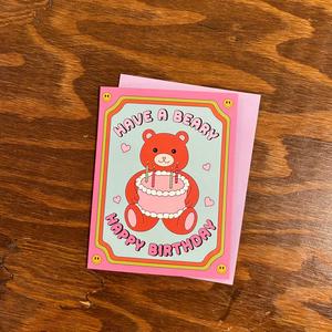 A Beary Happy Birthday Card Free Shipping Fashion Style