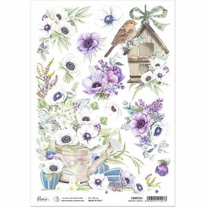 A4 Rice Paper - Anemone Garden Cheap Sale Manchester Great Sale