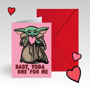 Baby Yoda Love - V-Day Card For Sale For Sale