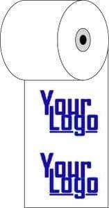 2 1/4" x 150' Custom Printed Thermal Paper; 50 rolls/case (5 case minimum) - 1 Color Professional