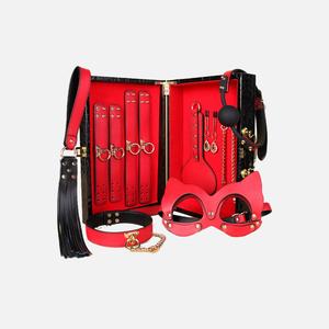 Red Genuine Leather Set Box Official Cheap Online