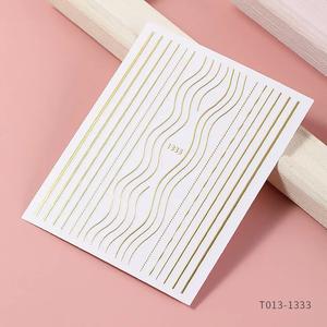 1333 STICKERS DORADOS DE LINEAS MIXTAS Sale Wide Range Of