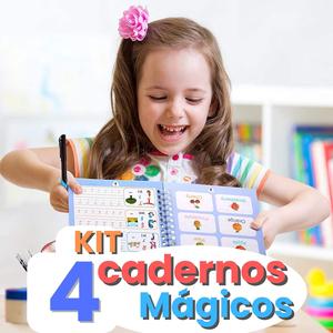 KIT - 4 Cadernos Mgicos de Caligrafia Free Shipping Eastbay