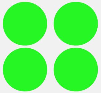Dot stickers 3 inch neon colors 75mm Footlocker Pictures Cheap Online
