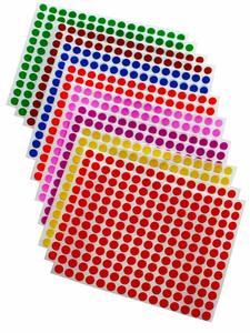 Dots stickers ~ 8mm inch multi colors Cheap Best Pices