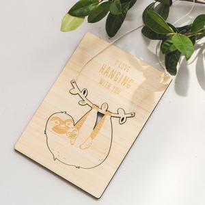 Mama Sloth Pop-Out Postcard Free Shipping Manchester