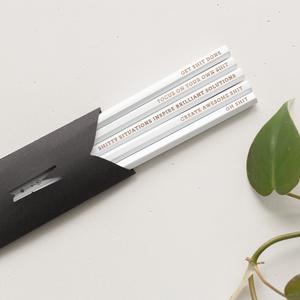 'Motivational Shit' Pencils - Set of 5 Sale High Quality
