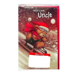 Simon Elvin With Love Uncle Christmas Card (Pack of 12) Cheap Sale Sale