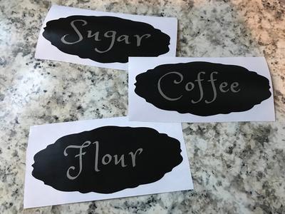 Black & Silver Pantry Labels Recommend For Sale