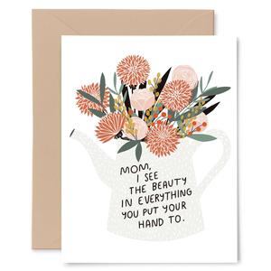 Mom Flowers Card Best Pices Online