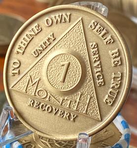 1 Month AA Medallion 10 Pack of Bronze 30 Day Sobriety Chips Outlet Best Place