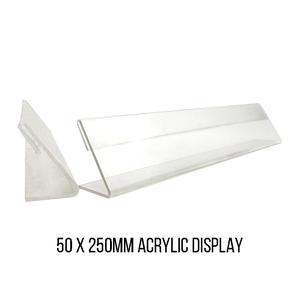 Acrylic Card Stand 250 x 50mm Nicekicks Cheap Online