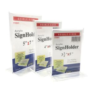 Acrylic Card Stand 3.5" x 5" #50801 (T-Frame) Discount Collections
