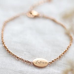 Personalisiertes Armband mit ovalen Plttchen Cheap Best Wholesale