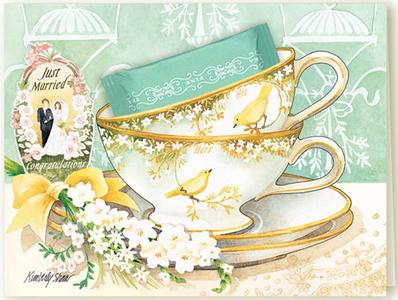 Card "Just Married" with Teabag Big Discount Online
