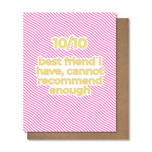 10 out of 10 Friendship Card Clearance Official