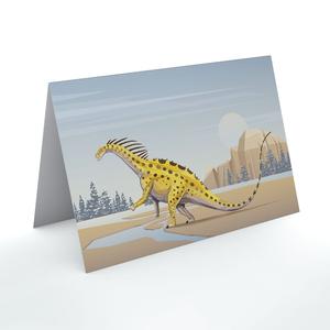 Amargasaurus Paleoscape Dinosaur Greeting Card Cheap Sale Best Store To Get