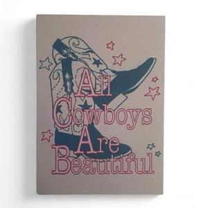 ALL COWBOYS ARE BEAUTIFUL postcard 100% Original Cheap Pice