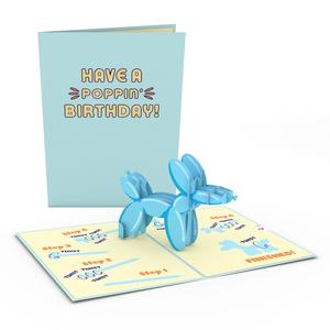 Ballon-Tiere zum Geburtstag 3D Pop-Up Karte Choice Cheap Pice