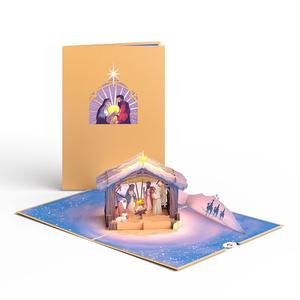 Bemalte Krippe 3D Pop-Up Karte Clearance Amazon