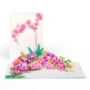 Aquarell-Orchideen 3D Pop-Up Karte Sale Browse