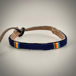 Armband dark blue with rainbow Buy Cheap Shop