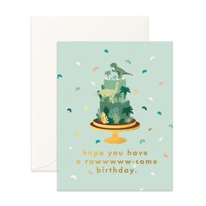 Fox and Fallow - Raw-Some Birthday Greeting Card Cheap Extremely