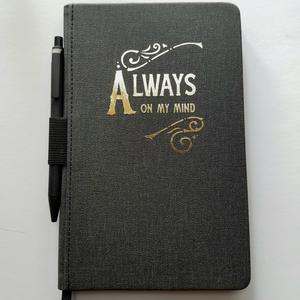 ALWAYS ON MY MIND lined journal book with pen Discount Codes Really Cheap