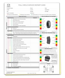 Multi-Point Inspection Forms-Mazda - Pack of 250 In China Online