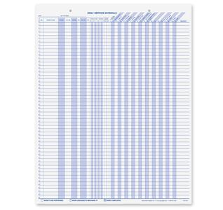 Daily Service Schedule - Large Format Release Dates Sale Online